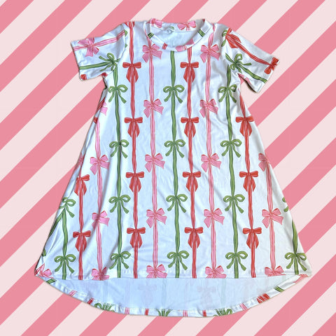 Coquette Bows Raglan Dress